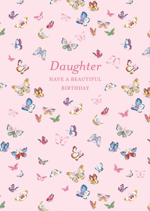 Cath Kidston Daughter Have A Beautiful Birthday Floral Illustrated Birthday Card