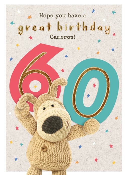 Boofle 60th Birthday Card