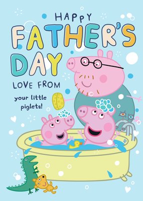Peppa Pig From Your Little Piglets Father's Day Card