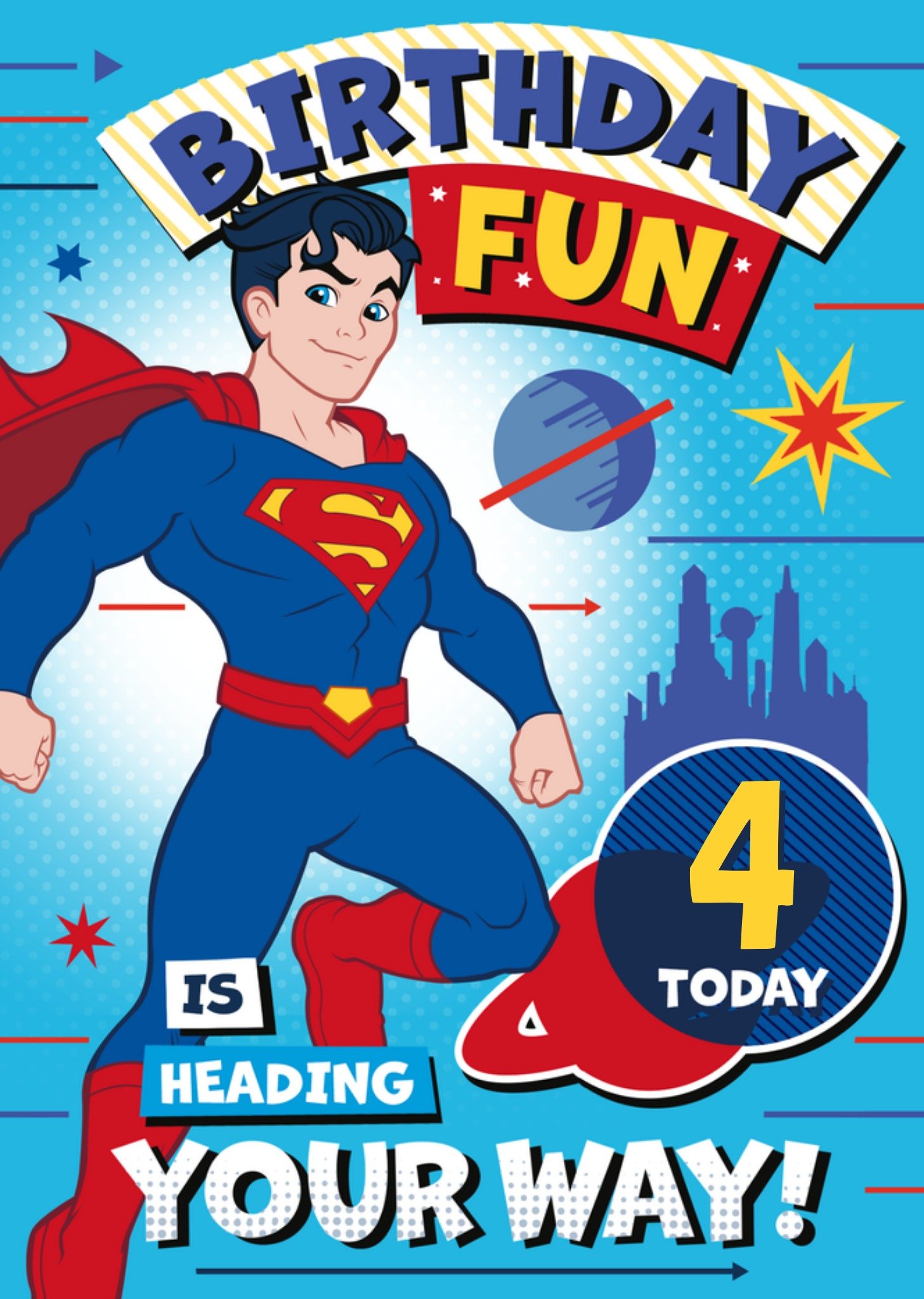 Moonpig Superman Birthday Card