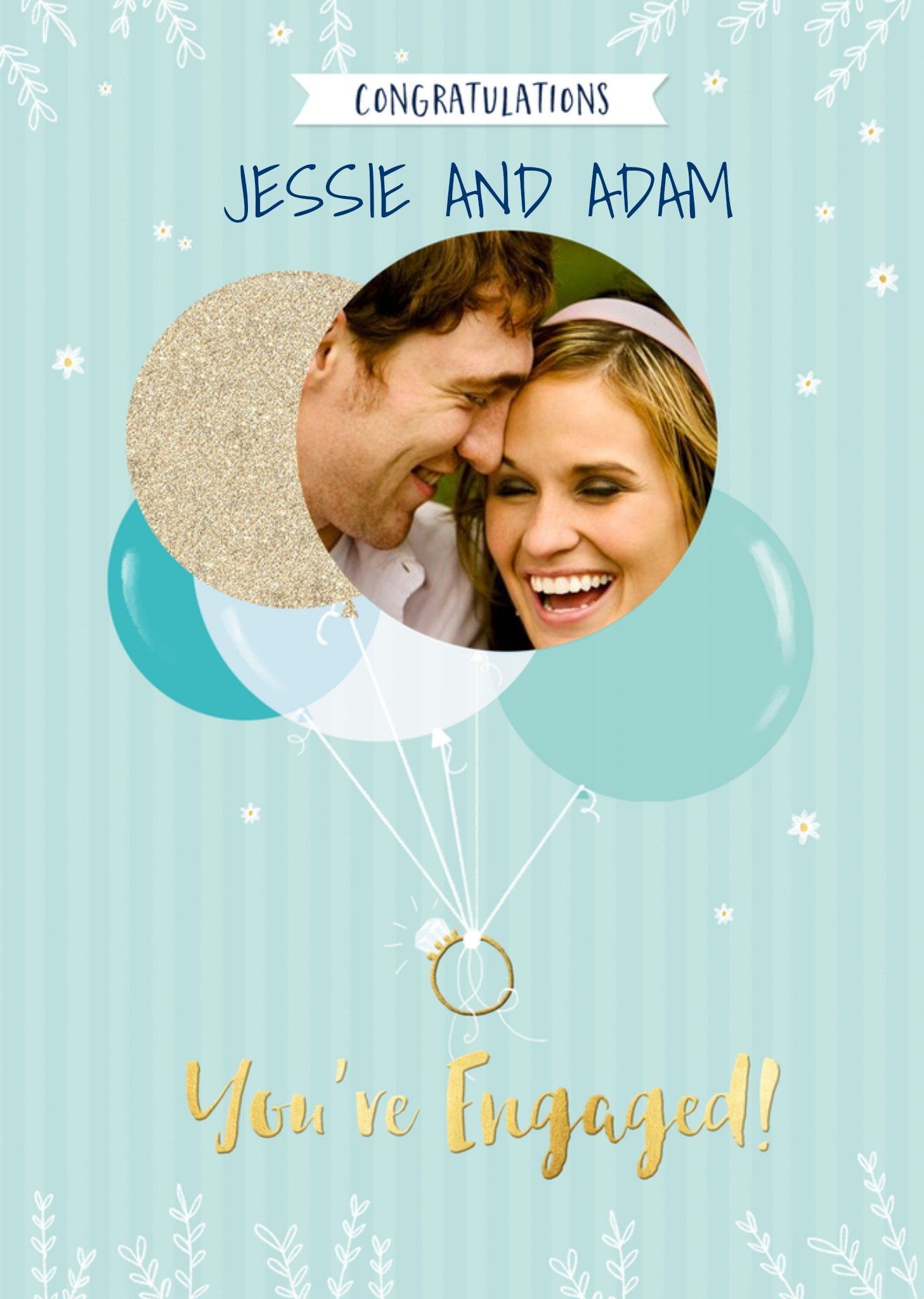 Moonpig Colette Barker Photo Upload Engagemnet Card