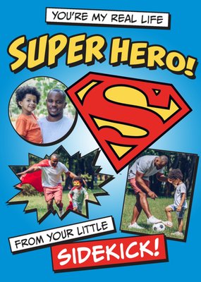 Superman You’re My Real Life Super Hero From Your Little Sidekick Card