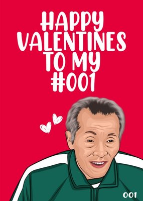 Happy Valentine's To My Number 001 Funny Popular TV Game Show Card