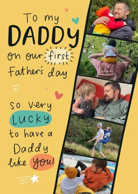 Our First Father's Day Photo Upload Card