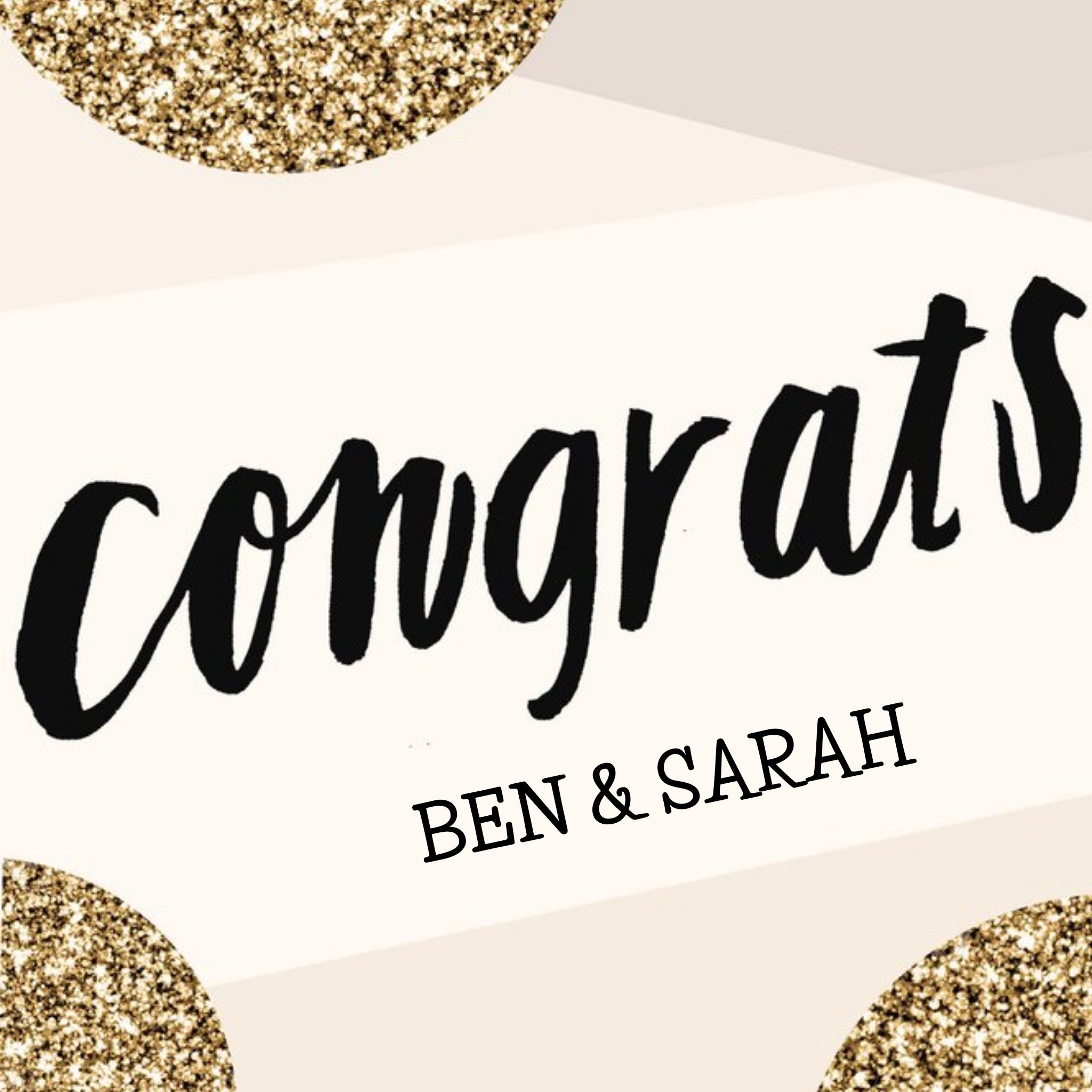 Moonpig A Little Bit Of Sparkle Personalised Congratulations Card