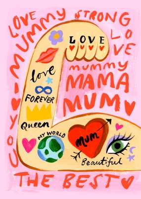 Eleanor Bowmer Mummy The Best Hand Painted Mother's Day Card