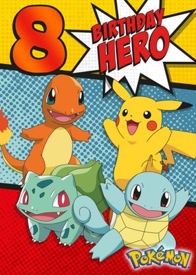 Pokemon Birthday Activity Card - Birthday Hero