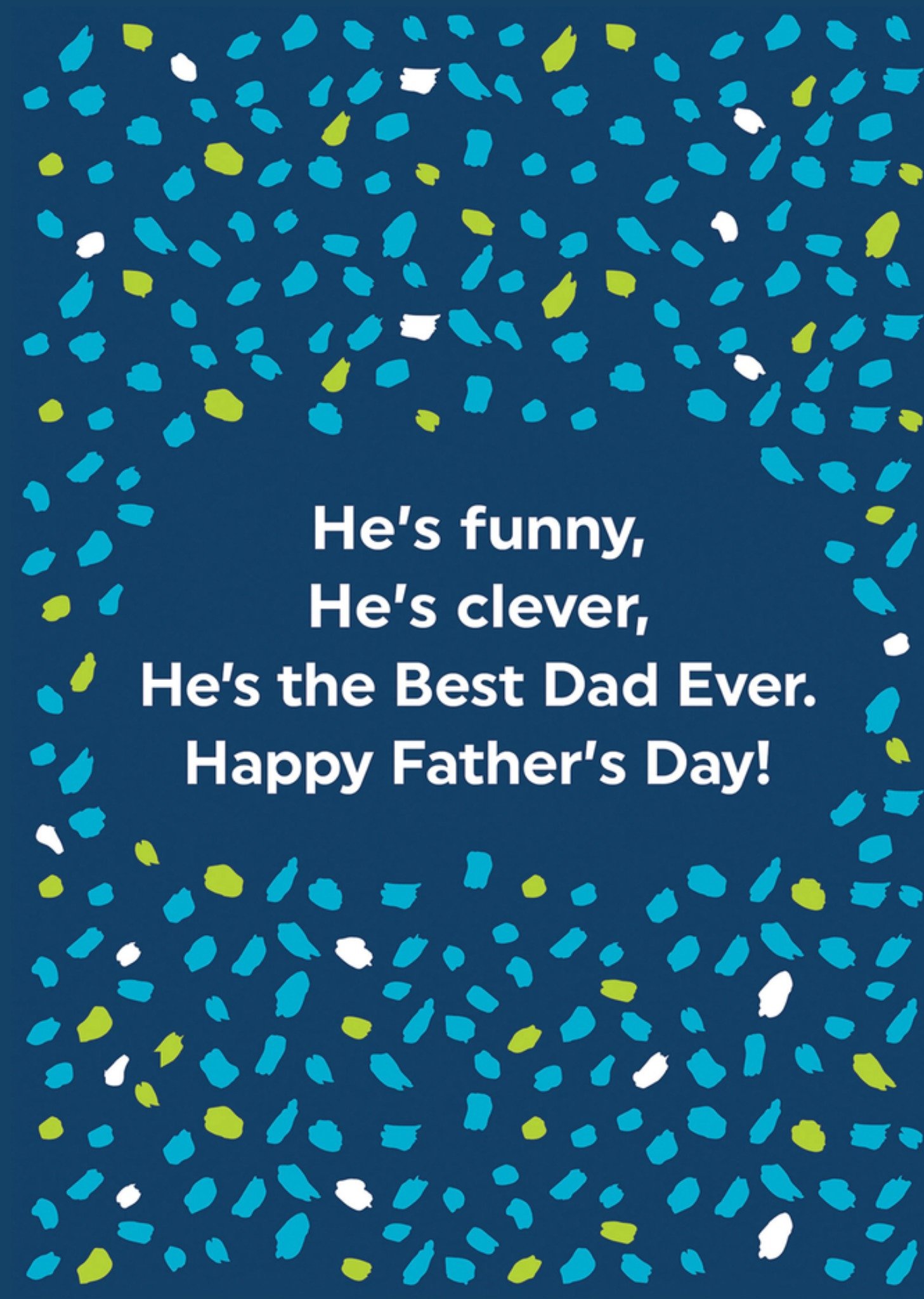 Moonpig Funny Clever Best Dad Ever Poem Father's Day Card