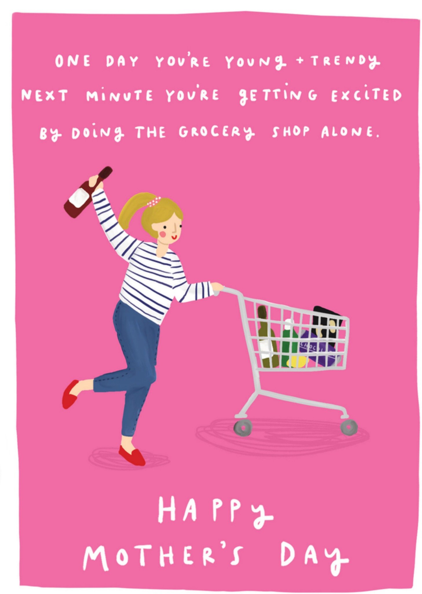 Moonpig One Day You're Young And Trendy Mother's Day Card
