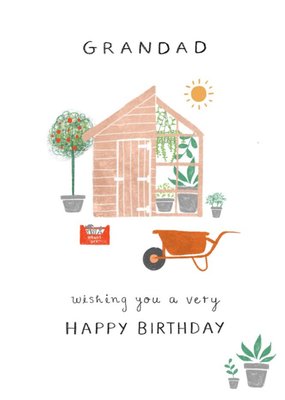 Illustrated Gardening Birthday Card