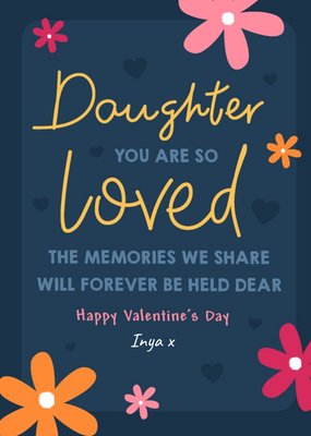 Daughter You Are So Loved Valentine's Day Card