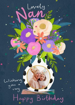 Lovely Nan Photo Upload Birthday Card