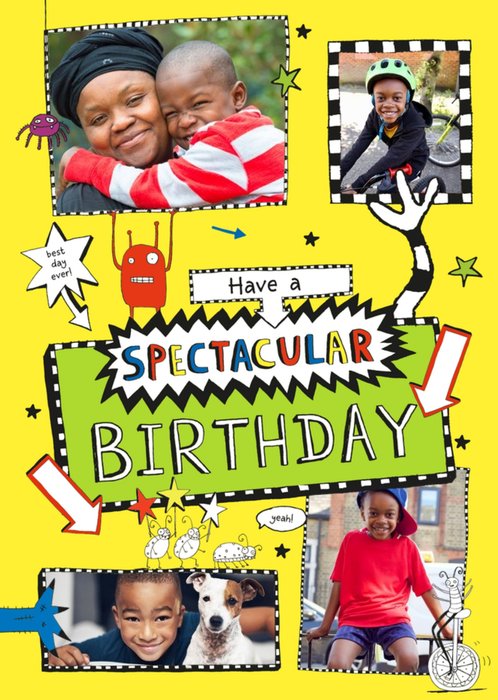 Tom Gates Spectacular Birthday Photo Upload Card