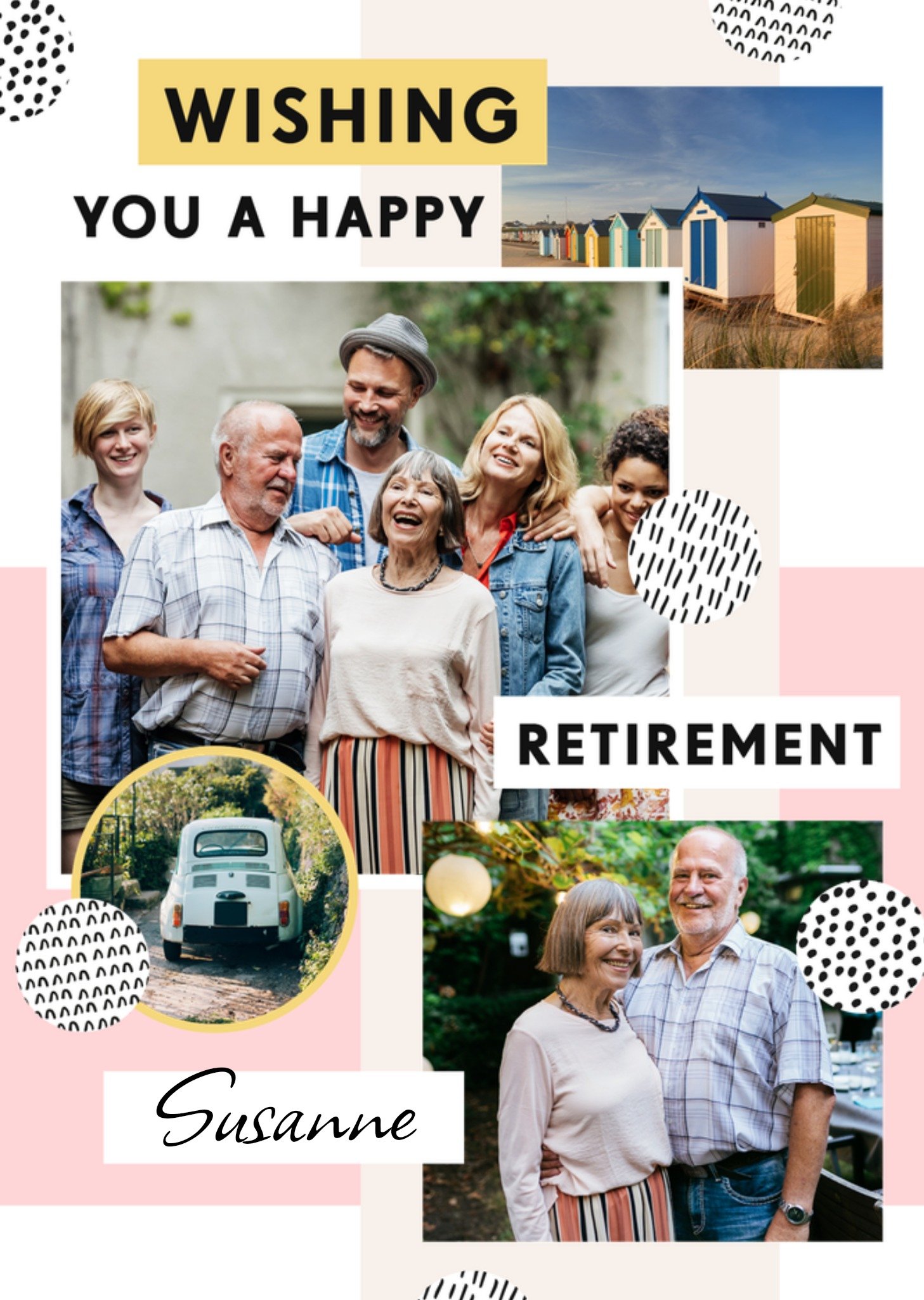 Moonpig Wishing You A Happy Retirement Photo Upload Card