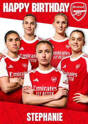 Arsenal WFC Birthday Card