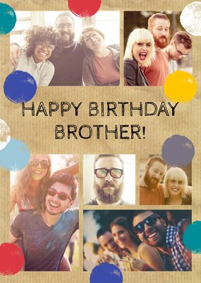 Photo Upload Birthday card - Brother