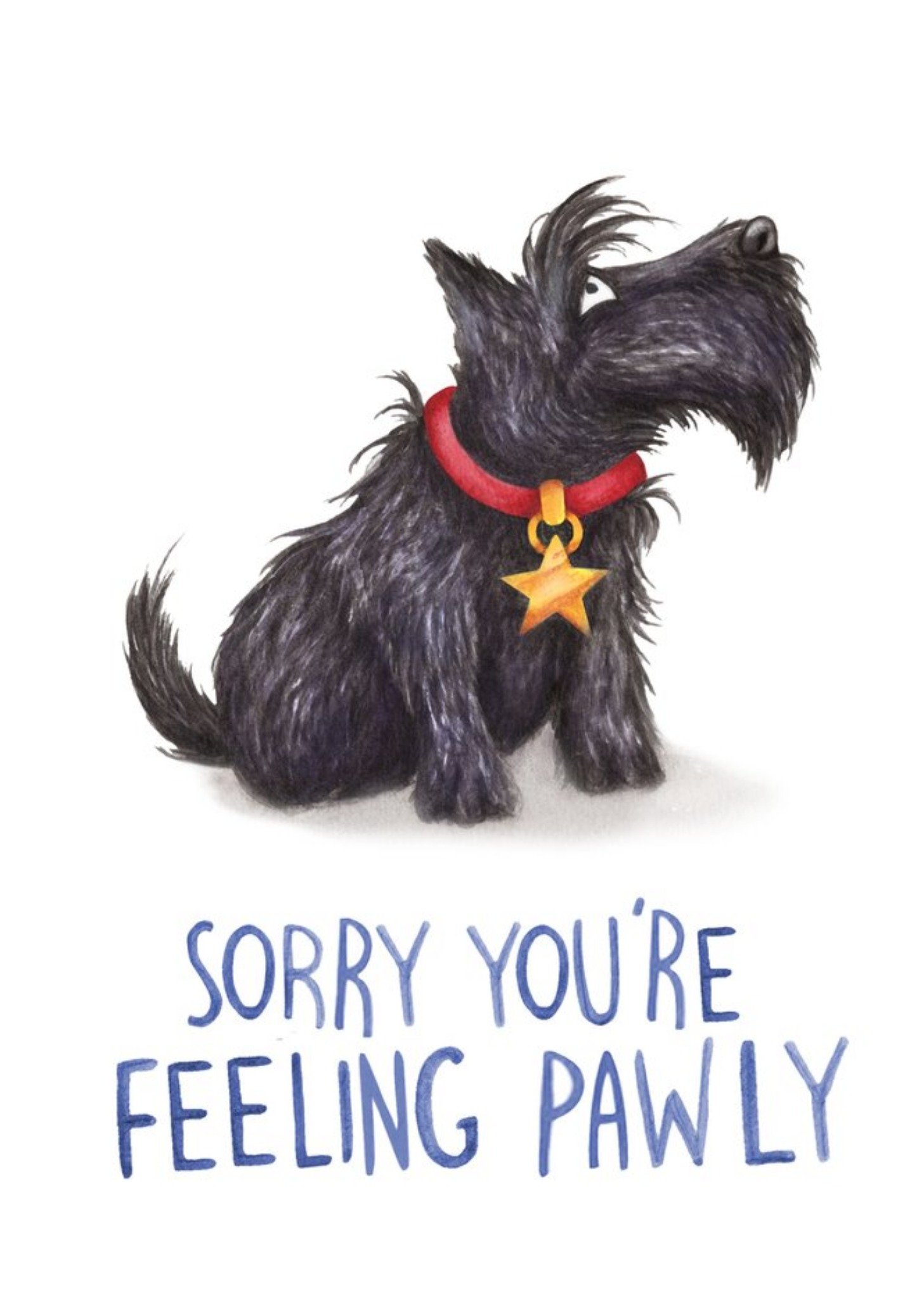 Moonpig Dog Pun Sorry You're Feeling Poorly Card