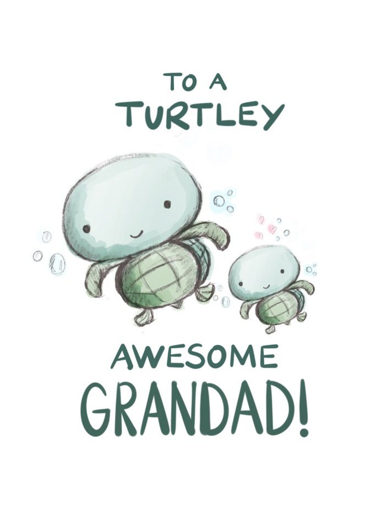 Moonpig Double Pea Design Turtle Pun Birthday Card