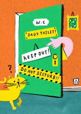 Dad's Toilet Father's Day Card