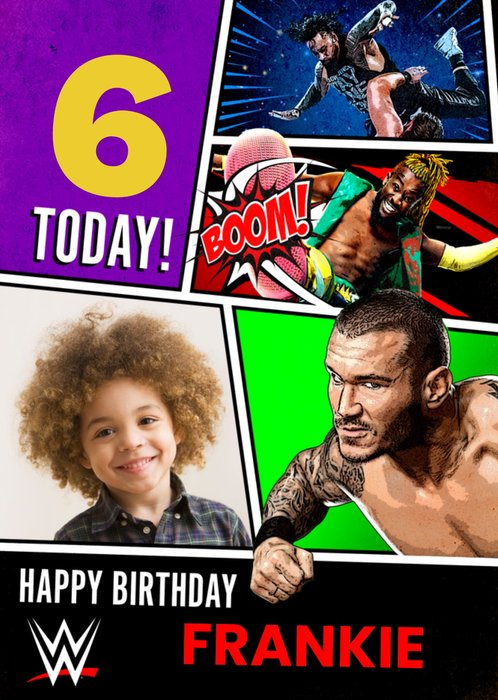 WWE 6 Today Photo Upload Birthday Card