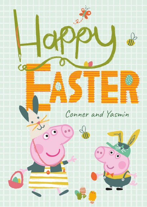 Peppa Pig Happy Easter Card