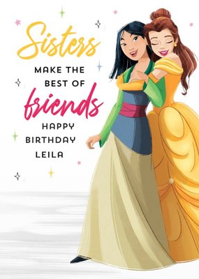 Disney Princess Sisters Make The Best Of Friends Birthday Card