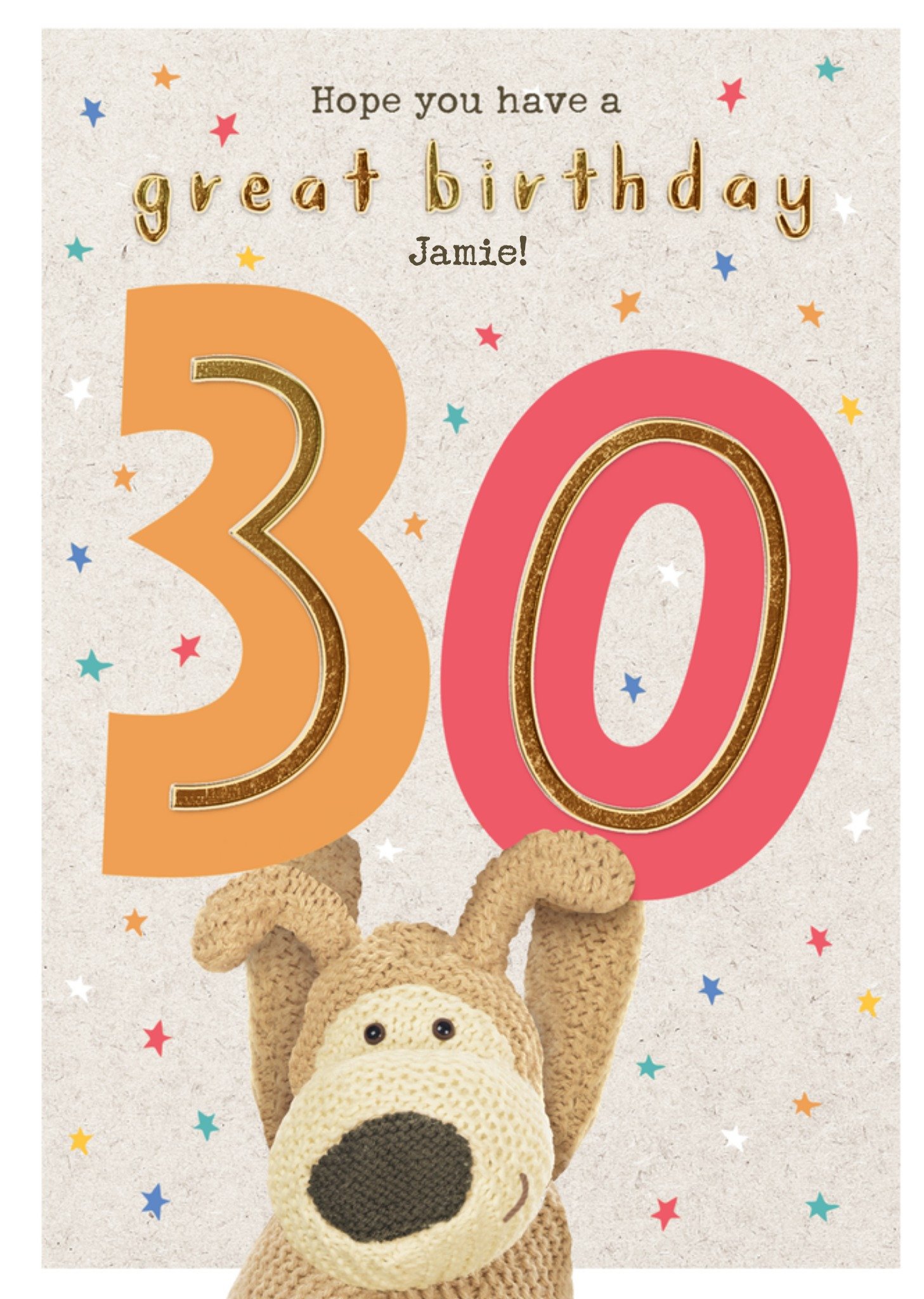 Boofle 30th Birthday Card