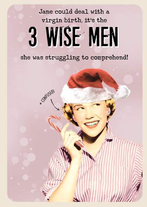 3 Wise Men Joke Christmas Card