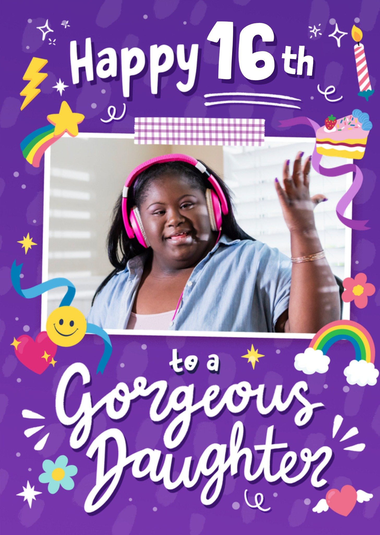 Moonpig To A Gorgeous Daughter Photo Upload Birthday Card