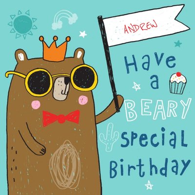 Oodles Beary Special Personalised Birthday Card