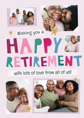 Happy Retirement Photo Upload Card
