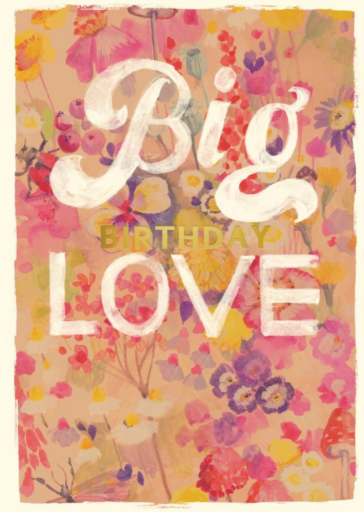 Sooshichacha Floral Big Birthday Love Birthday Card