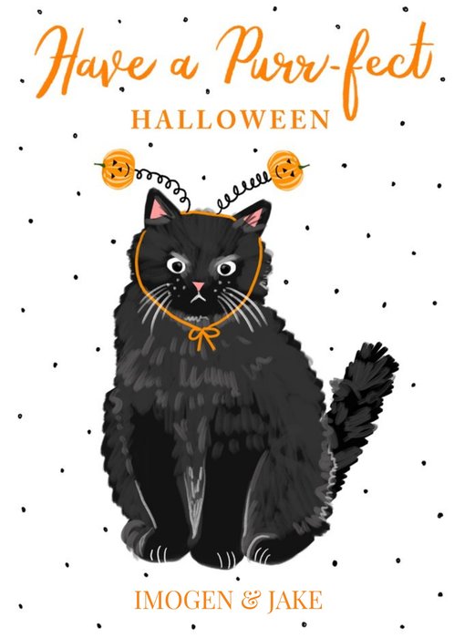 Boo To You Purr-fect Halloween Card