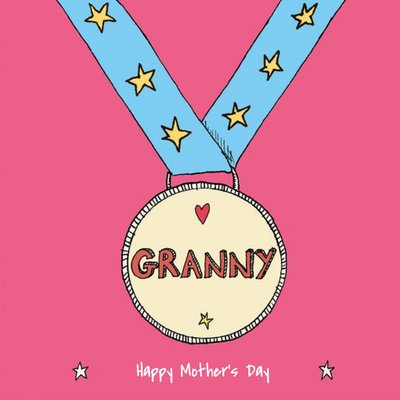 Granny Medal Happy Mothers Day Card