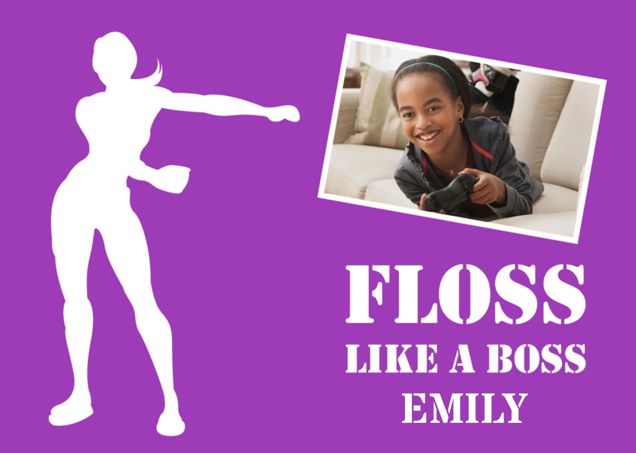 Moonpig Birthday Card Photo Upload Floss Like A Boss