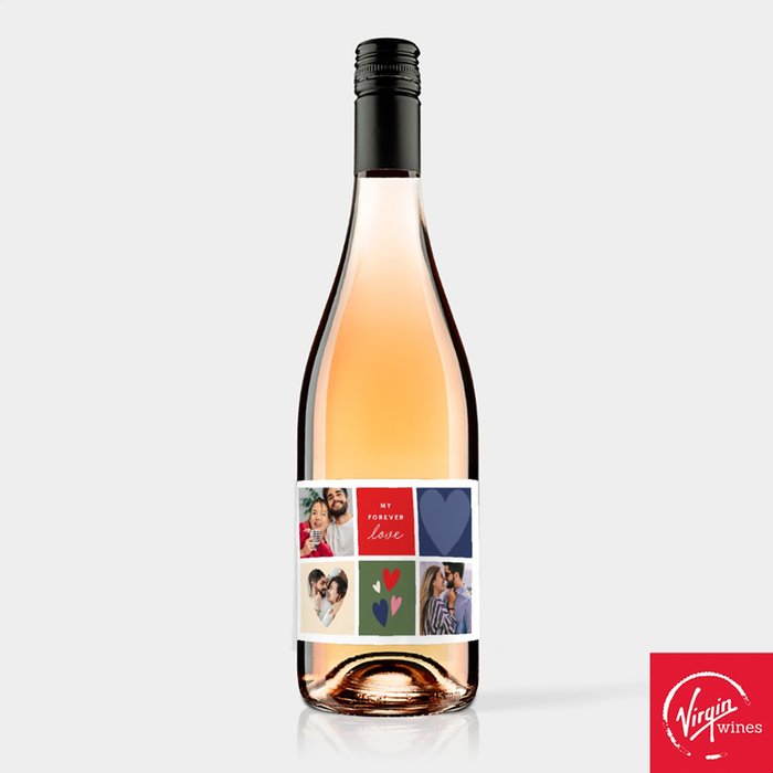 Virgin Wines Personalised My Forever Love Rose Wine 75cl