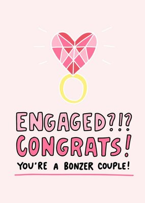 Bonzer Couple Engagement Card