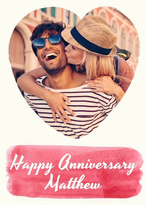 Anniversary Card - Happy Anniversary - Photo Upload