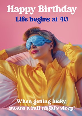 Gala Bingo Call Funny Life Begins At 40 Birthday Card