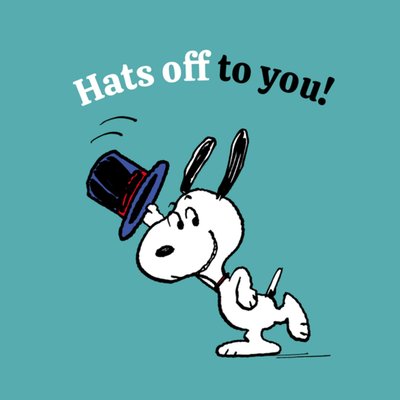 Peanuts Hats Off To You Card