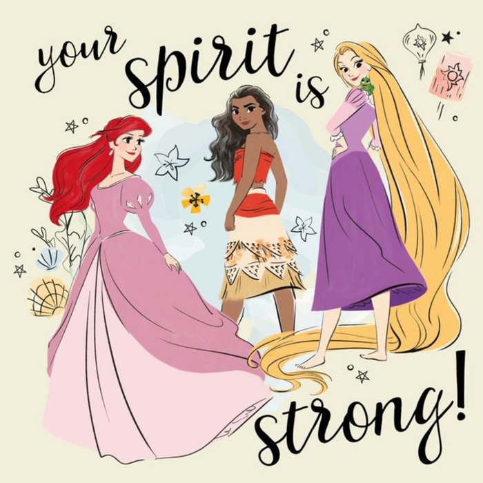 Disney Princess Your Spirit Is Strong Birthday Card