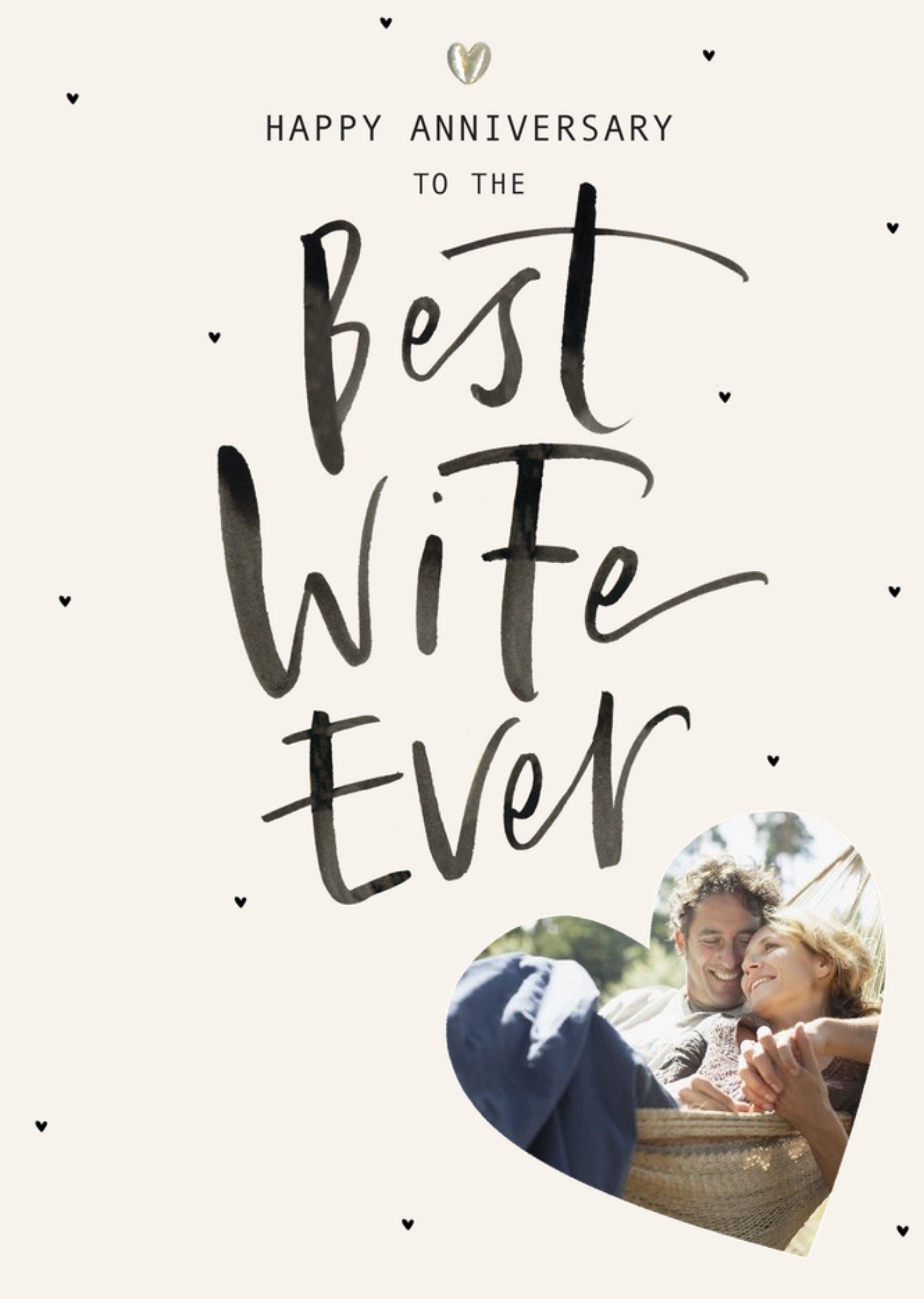 Moonpig Clintons Best Wife Ever Photo Upload Anniversary Card