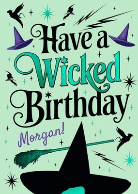 Wizard Of Oz Elphaba Have A Wicked Birthday Card