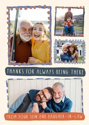 Thanks for Always Being There Photo Upload Father’s Day Card