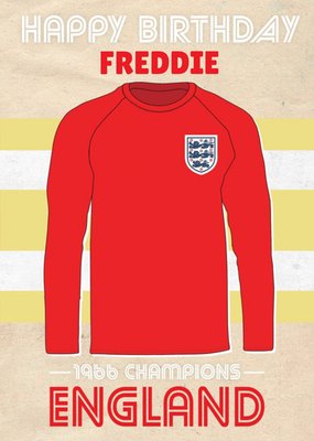 England Football Birthday Card