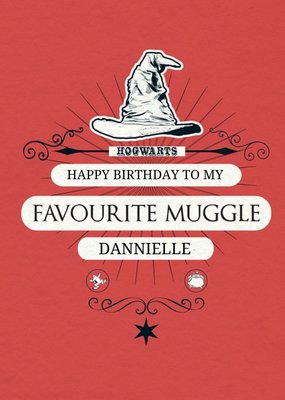 Harry Potter birthday card - favourite muggle