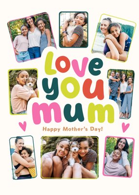 Love You Mum Photo Upload Mother's Day Card