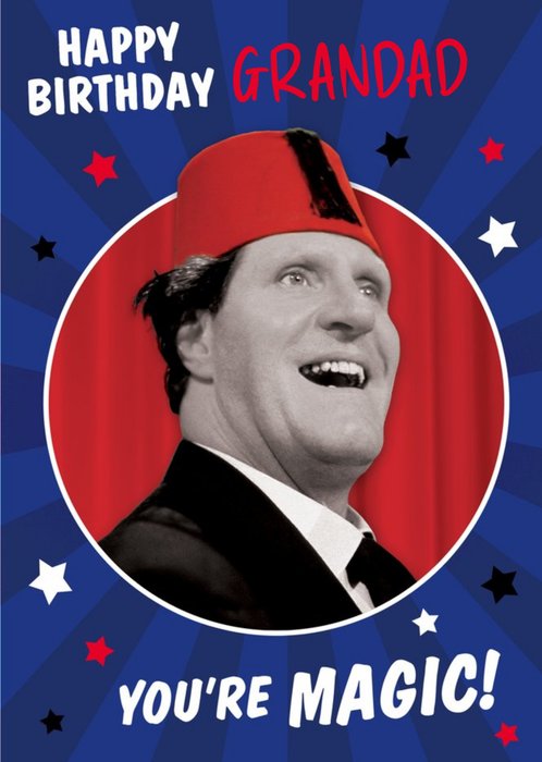 Funny Danilo Tommy Cooper Magic Grandad Birthday Card