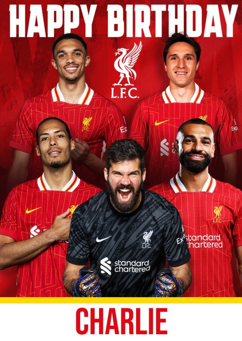 Liverpool FC Birthday Card