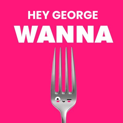 Hey Wanna Fork Funny Valentine's Card